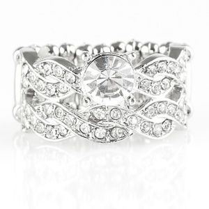 Ring - Adjustable Fairytale Fabulous White Gem